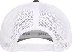 Flexfit 110M 110® Mesh-Back Cap - Charcoal White - Dark Gray White / One Size Fits Most