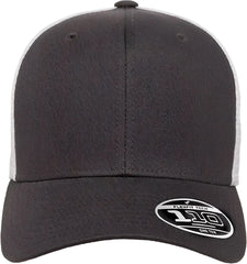 Flexfit 110M 110® Mesh-Back Cap - Charcoal White - Dark Gray White / One Size Fits Most
