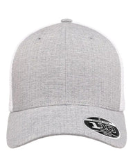 Flexfit 110M 110® Mesh-Back Cap - Melange Silver White - Light Gray Gray / One Size Fits Most