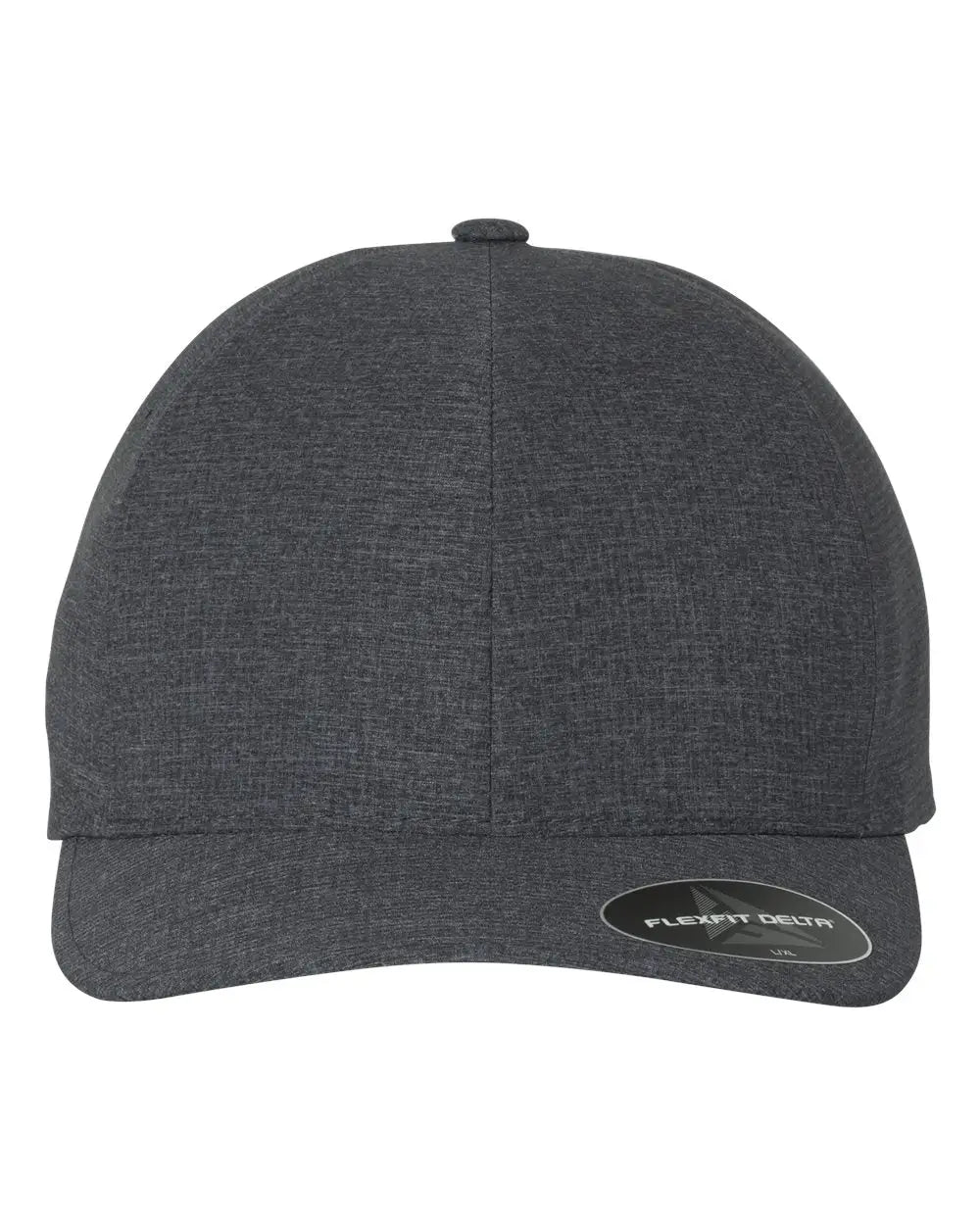 Flexfit 180 Delta® Seamless Cap - Melange Charcoal - Gray Dark Gray / S/M