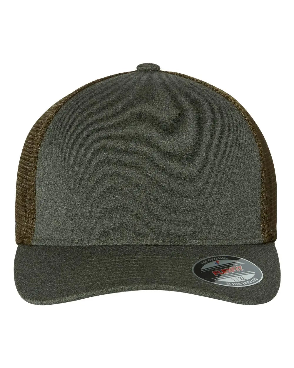 Flexfit 5511UP Unipanel™ Trucker Cap - Melange Olive - Olive / S/M