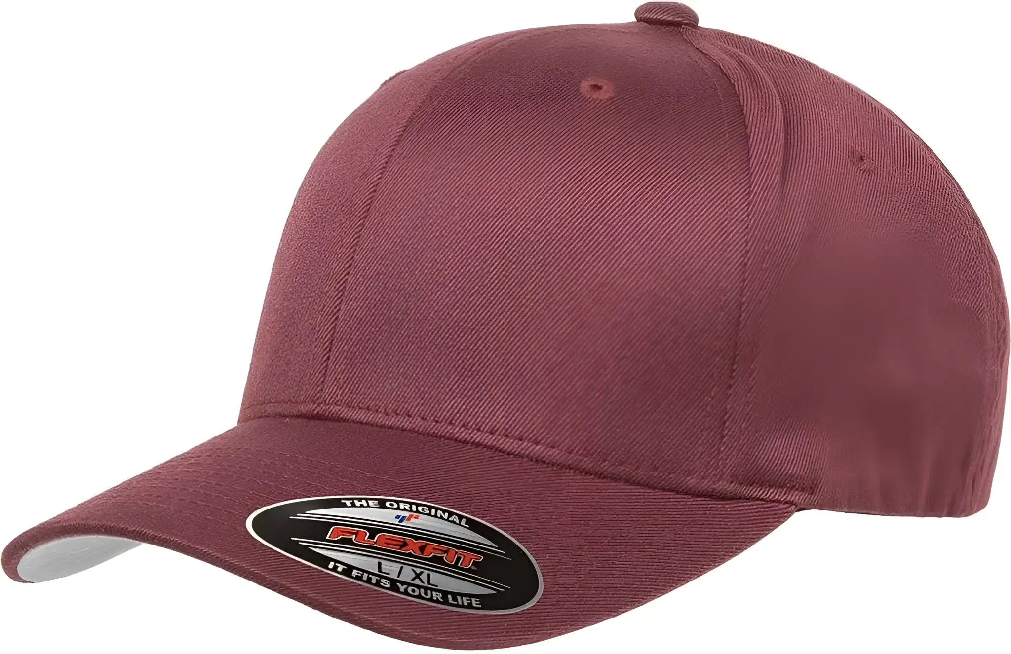 Flexfit 6277 Twill Cap - Maroon - Maroon / 6 3/4’’ - 7 1/4’’