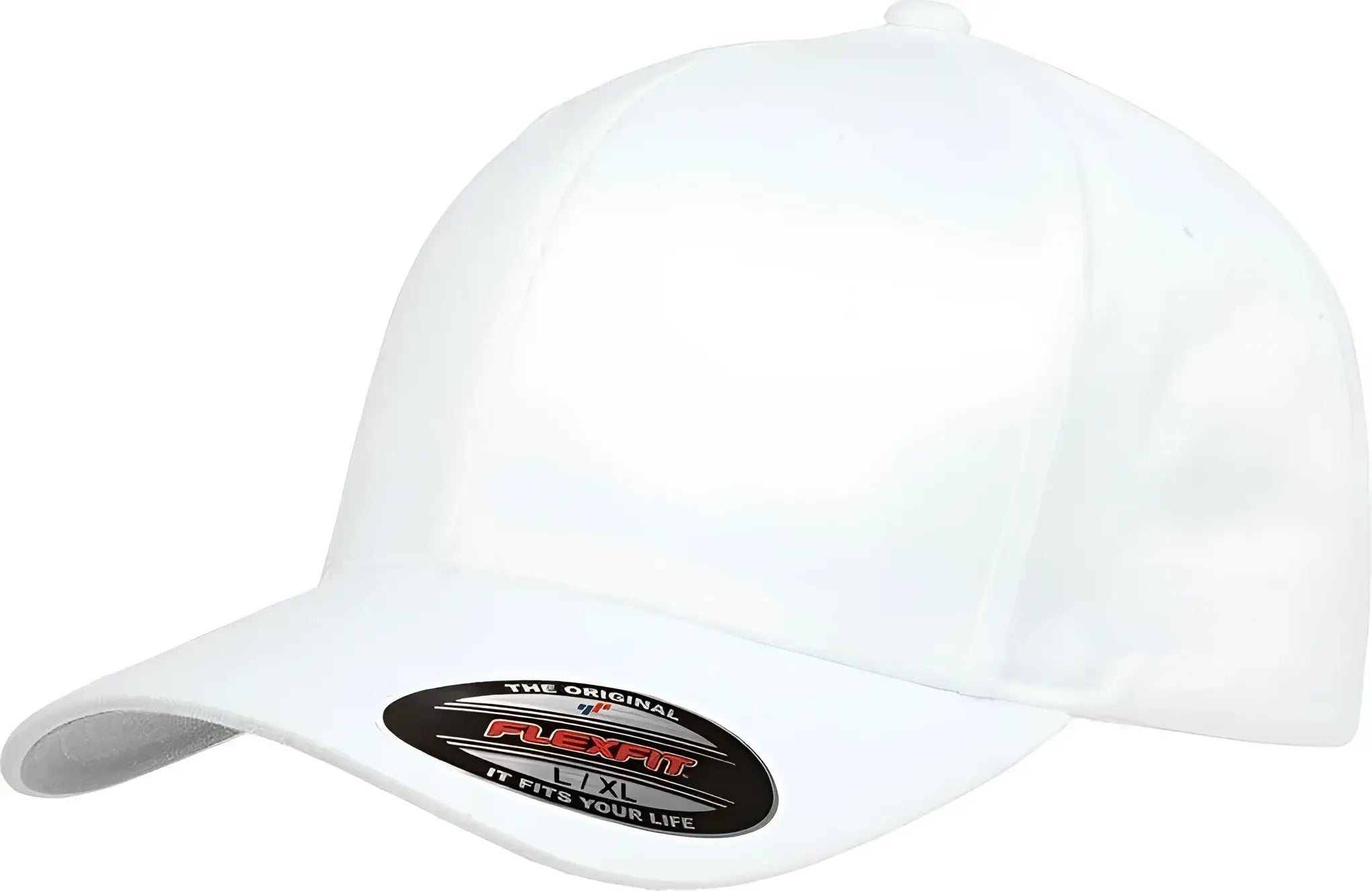 Flexfit 6277 Twill Cap - White - White / 6 3/4’’ - 7 1/4’’