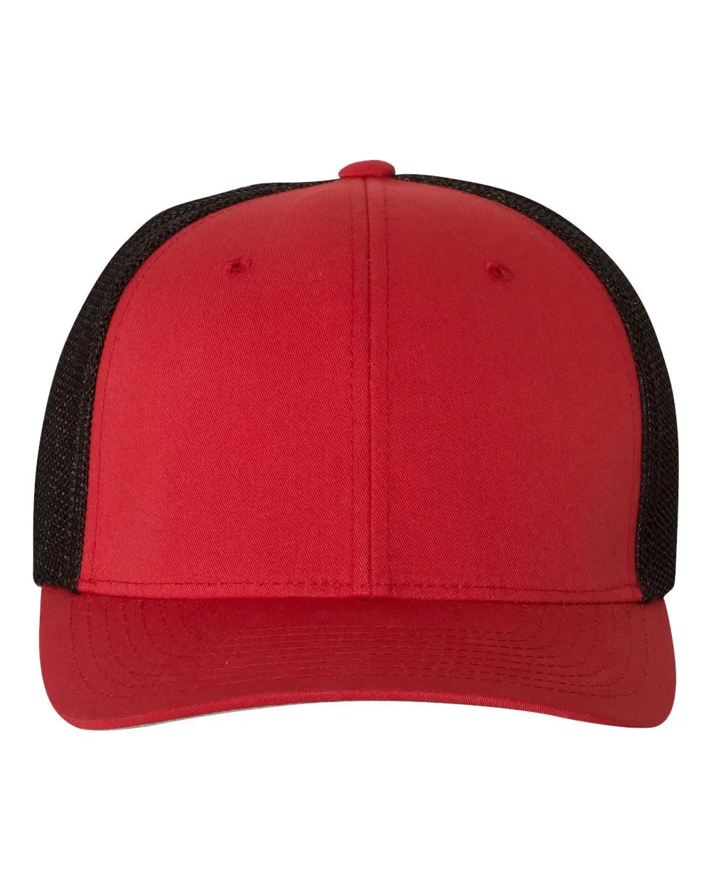 Flexfit 6511 Trucker Cap - Red Black - Red Black / One Size Fits Most