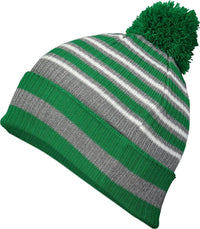 Holloway 223815 Spirit Pom Beanie - Kelly Heather Gray White - Kelly Gray / OS