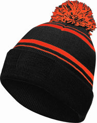 Holloway 223860 Homecoming Beanie with Cuff - Black Orange - Black Orange / Adult OSFM