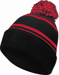 Holloway 223860 Homecoming Beanie with Cuff - Black Scarlet - Black Red / Adult OSFM