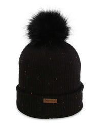 Imperial 6014S The Montage Pom Cuffed Beanie - 6014 - Black - Black / One Size Fits Most