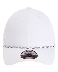 Imperial 7054 The Wingman Cap - White Blue Red White - White/ Blue/ Red/ White / One Size Fits Most