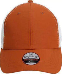 Imperial X210SM The Original Sport Mesh Cap - Burnt Orange White - Burnt Orange White / One Size Fits Most