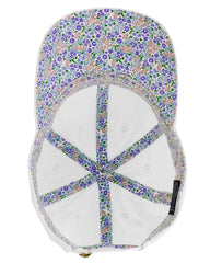 Infinity Her CASSIE Women’s Pigment-Dyed with Fashion Undervisor Cap - White Floral - Multi-Colored / One Size Fits Most