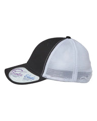 Infinity Her CHARLIE Women’s Modern Trucker Cap - Black White - Black White / One Size Fits Most