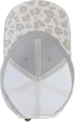 Infinity Her JANET Women’s Printed Bill with Mesh Back Cap - Grey Snow Leopard White - Light Gray White / One Size Fits