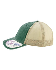 Infinity Her TESS Women’s Washed Mesh-Back Cap - Jade Daisy Khaki - Jade/ Daisy/ Khaki / One Size Fits Most