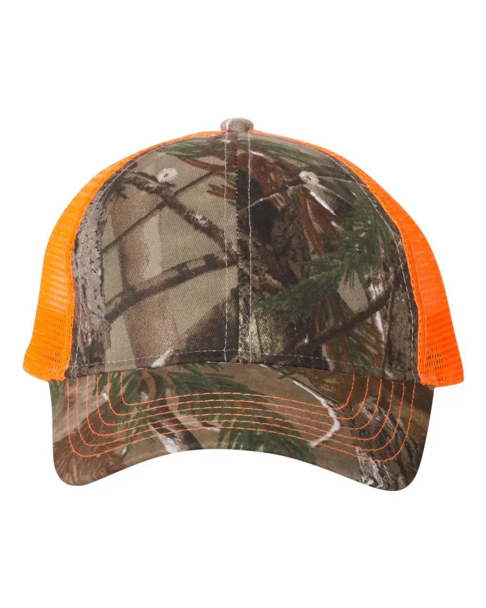 Kati LC5M Licensed Camo Mesh Back Cap - Realtree Ap Neon Orange - Realtree Orange / One Size Fits Most
