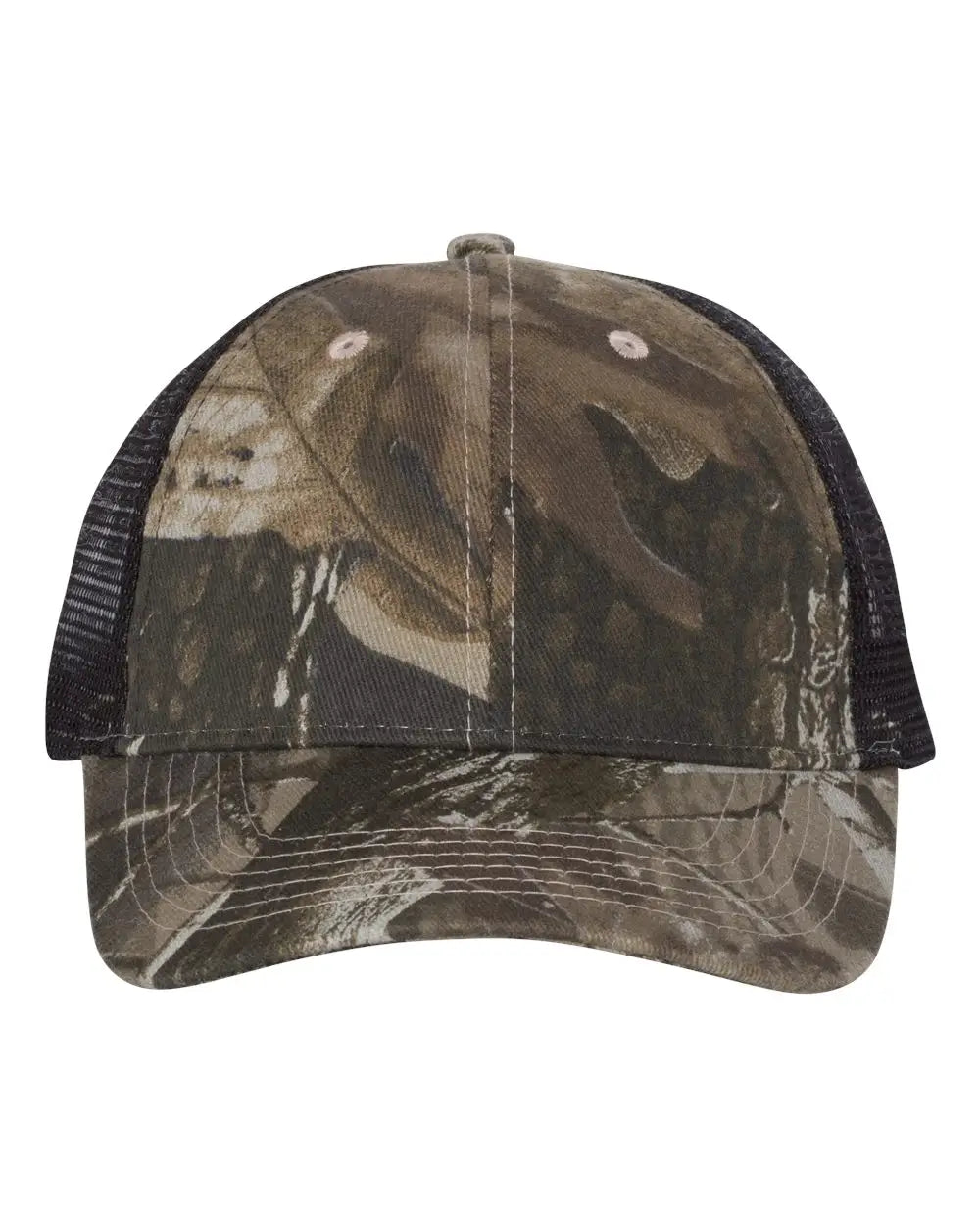 Kati LC5M Licensed Camo Mesh Back Cap - Realtree Hardwoods Black - Realtree Black / One Size Fits Most