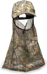 OC Sports 203DN Adjustable Cap with Attached Mesh Facemask Cap - Realtree Edge - Realtree / 6 7/8’’ - 7 1/2’’