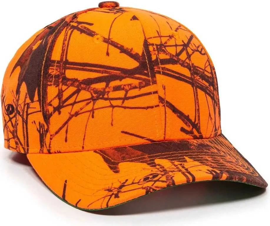 OC Sports 301IS Adjustable Cap - Mossy Oak Break Up Blaze - Mossy Oak Blaze / Adult