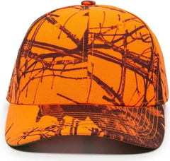 OC Sports 301IS Adjustable Cap - Mossy Oak Break Up Blaze - Mossy Oak Blaze / Adult
