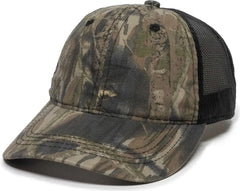 OC Sports 430PC Adjustable Mesh Back Cap - Original Mossy Oak Break-Up Black - Mossy Oak Break-Up Black / 6 7/8’’ - 7