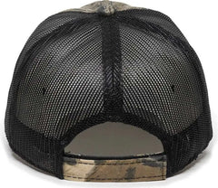 OC Sports 430PC Adjustable Mesh Back Cap - Original Mossy Oak Break-Up Black - Mossy Oak Break-Up Black / 6 7/8’’ - 7