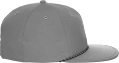 OC Sports OC 504 Packable Flat Visor With Cord Cap - Gray - Gray / 6 7/8’’ - 7 1/2’’