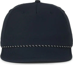 OC Sports OC 504 Packable Flat Visor With Cord Cap - Navy - Navy / OSFM