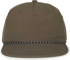 OC Sports OC 504 Packable Flat Visor With Cord Cap - Olive - Olive / OSFM