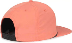 OC Sports OC 504 Packable Flat Visor With Cord Cap - Salmon - Salmon / OSFM