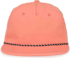 OC Sports OC 504 Packable Flat Visor With Cord Cap - Salmon - Salmon / OSFM