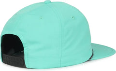 OC Sports OC 504 Packable Flat Visor With Cord Cap - Sea Foam - Foam / OSFM