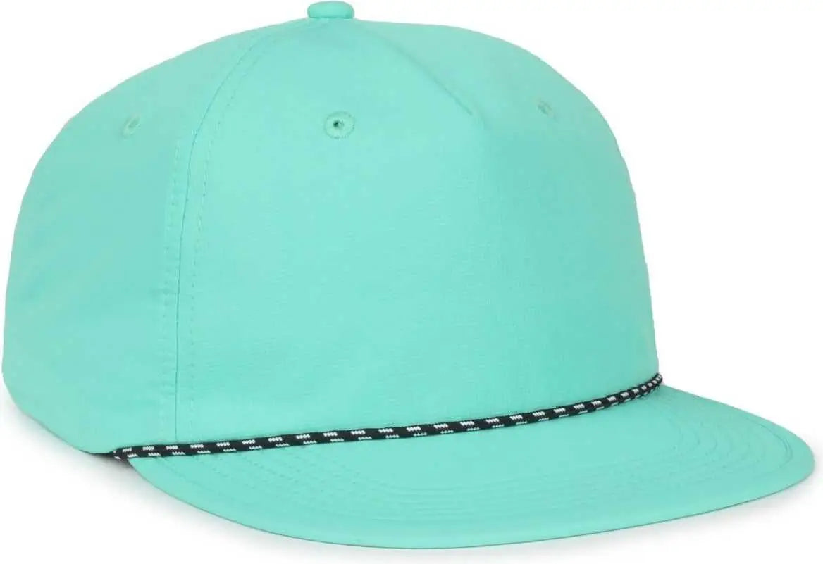 OC Sports OC 504 Packable Flat Visor With Cord Cap - Sea Foam - Foam / OSFM