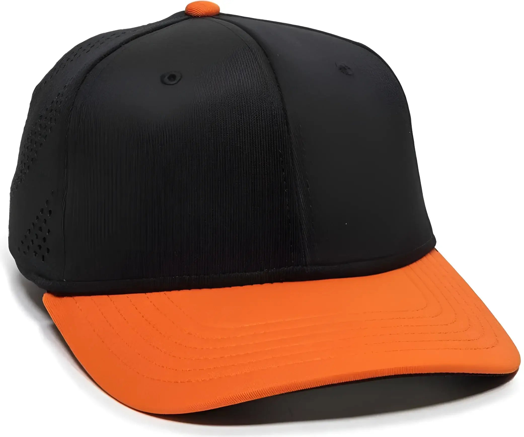 OC Sports AIR25 Flexible Fitting Cap - Black Orange - Black Orange / 6 3/8’’ - 6 3/4’’