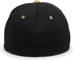 OC Sports AIR25 Flexible Fitting Cap - Black Vegas Gold