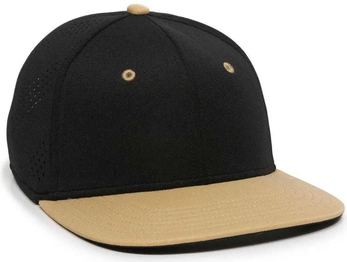 OC Sports AIR25 Flexible Fitting Cap - Black Vegas Gold - Black Vegas Gold / 6 3/8’’ - 6 3/4’’