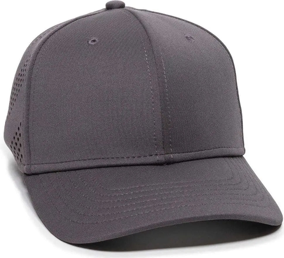 OC Sports AIR25 Flexible Fitting Cap - Graphite - Dark Gray / 6 3/8’’ - 6 3/4’’