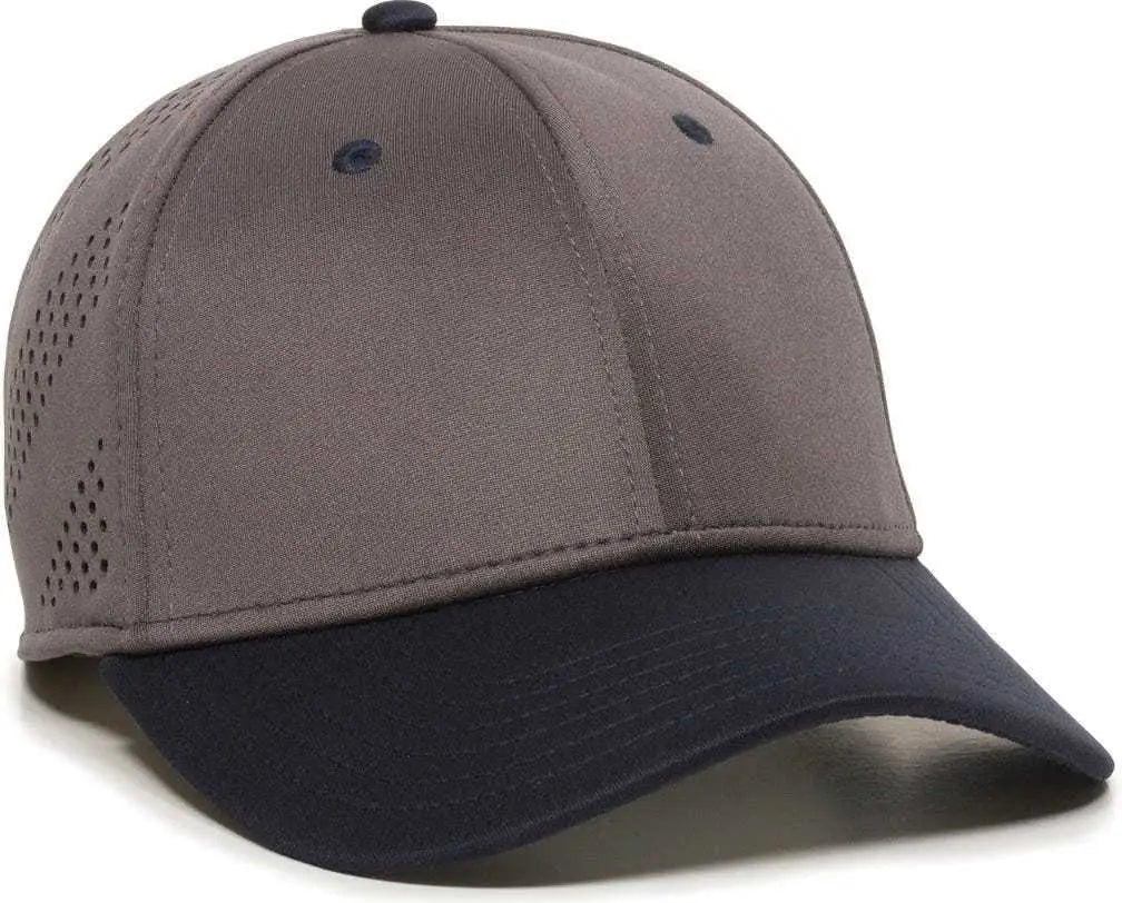 OC Sports AIR25 Flexible Fitting Cap - Graphite Navy - Dark Gray Navy / 6 3/8’’ - 6 3/4’’