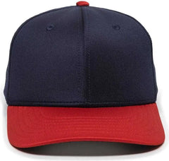 OC Sports AIR25 Flexible Fitting Cap - Navy Red