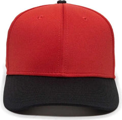 OC Sports AIR25 Flexible Fitting Cap - Red Black