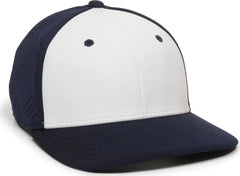 OC Sports AIR25 Flexible Fitting Cap - White Navy Navy - White Navy / 6 3/8’’ - 6 3/4’’