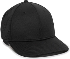 OC Sports AIR50 Proflex Adjustable Performance Cap - Black - Black / 6 7/8’’ - 7 1/2’’