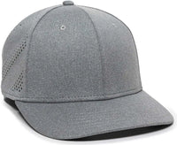 OC Sports AIR50 Proflex Adjustable Performance Cap - Heathered Gray - Gray / 6 7/8’’ - 7 1/2’’