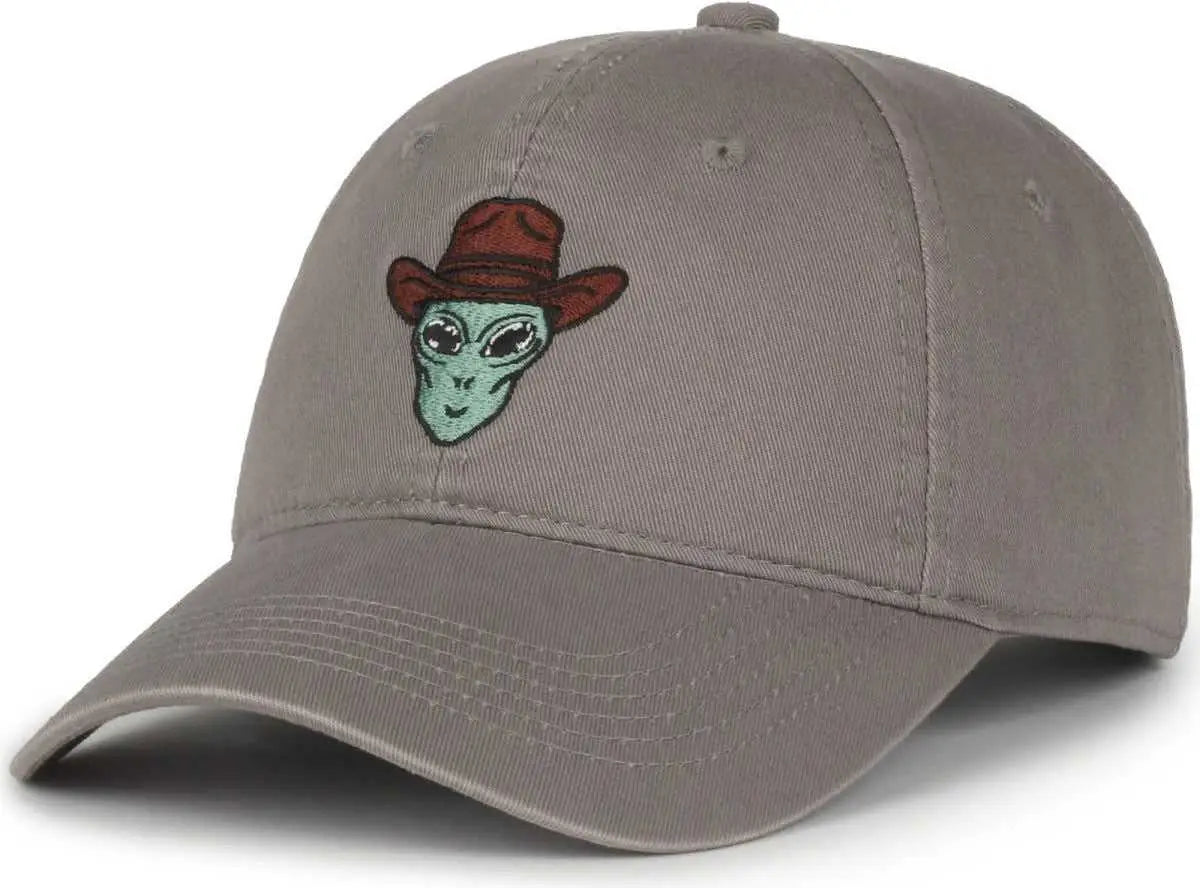 OC Sports ALIEN01 Low Crown Dad Cap - Dark Gray - Dark Gray / 6 7/8’’ - 7 1/2’’