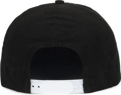 OC Sports ALIEN02 Mid Crown Dad Cap - Black - Black / 6 7/8’’ - 7 1/2’’