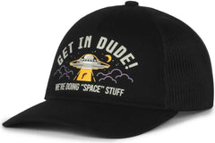 OC Sports ALIEN04 Pro Crown Dad Cap - Black Black - Black / 6 7/8’’ - 7 1/2’’