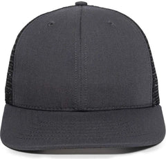 OC Sports AM-101M USA Made Mesh Back Cap - Charcoal Black - Dark Gray Black / 6 7/8’’ - 7 1/2’’