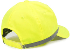 OC Sports ANSI-100 Adjustable Cap - Safety Yellow - Yellow / 6 7/8’’ - 7 1/2’’