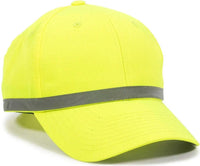OC Sports ANSI-100 Adjustable Cap - Safety Yellow - Yellow / 6 7/8’’ - 7 1/2’’