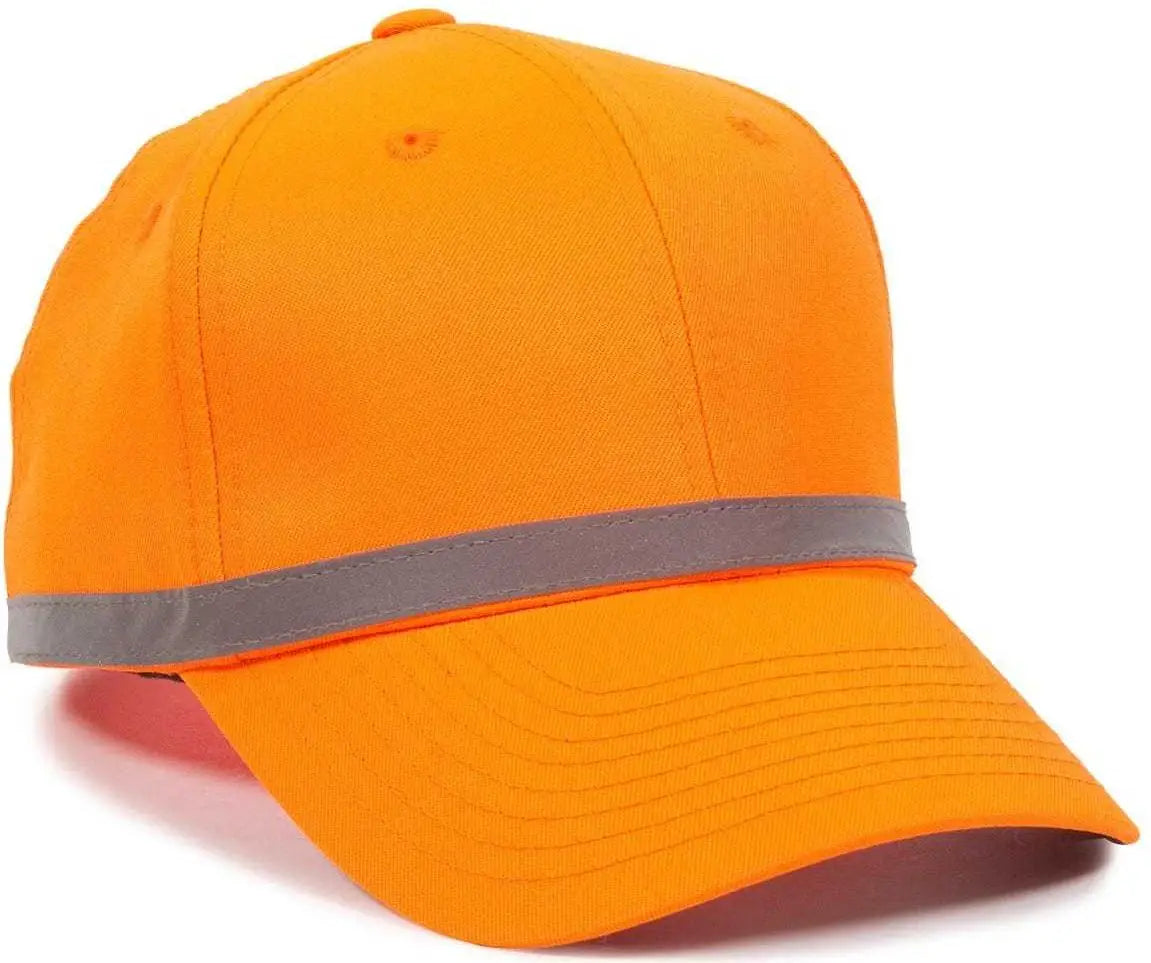 OC Sports ANSI-100 Adjustable Cap that is Easily Visible - Blaze - Blaze / 6 7/8’’ - 7 1/2’’