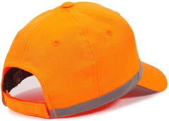 OC Sports ANSI-100 Adjustable Cap that is Easily Visible - Blaze - Blaze / 6 7/8’’ - 7 1/2’’